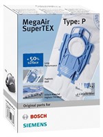 Bosch-Siemens MegaAir SuperTEX P Dammsugarpåsar 4-pack